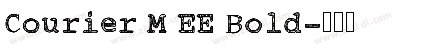 Courier M EE Bold字体转换